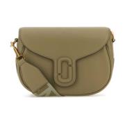 Army Green Skinn Crossbody Veske