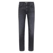 Slim Fit Mørk Grå Denim Jeans