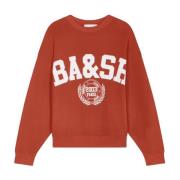 Crop Sweatshirt i amerikansk universitetsstil