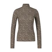 Sporty Langarmet Skjorte med Animal Print