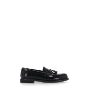 Svarte Skinnloafers med Tassels