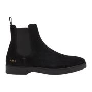 Sort Semsket Chelsea Boot