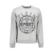 Sporty Grå Langermet Sweatshirt