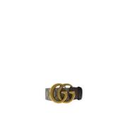 Monogram Print Leather Belt