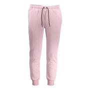 Sporty Lilla Sweatpants med Elastisk Midje