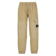 Beige Cargo Bukser Elastisk Midje