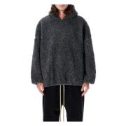 Sherpa Oversized Hoodie Strikkevarer Paris Sky