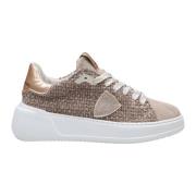 Chenille Sneakers Taupe Aw24