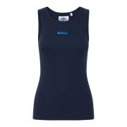 Sporty Tank Top med Brodert Logo