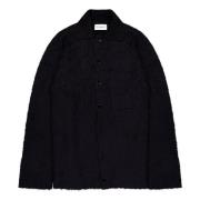 Oversized Mohair Wool Knit Shirt