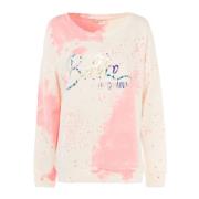 Sporty Rosa Crewneck Genser