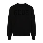 Fløyel Crewneck Logo Genser