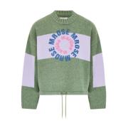 Grønn Intarsia Jumper Sweater