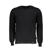 Hydrowool Svart Pullover med Rund Hals