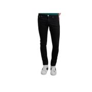 Svart Slim Fit Tinted Jeans