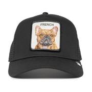 Fransk Frenchie Baseball Cap Svart