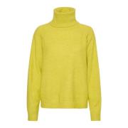 Rullekrage Pullover Genser Celery