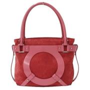 Pre-owned Suede handbags