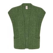 Strukturert Casual Vest i Lawn Green