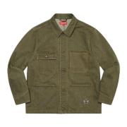 Denim Chore Coat Olive Ss22