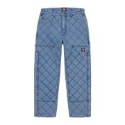 Quilted Double Knee Painter Pant Denim