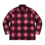 Rød Shadow Plaid Fleece Skjorte Begrenset Opplag