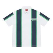 Vintage Rugby Stripe Skjorte Hvit