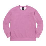 Begrenset opplag Pigmenttrykt Crewneck Rosa