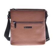 Tan calfskin crossbody bag