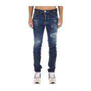 Slim Fit Bomull Jeans Laget i Italia