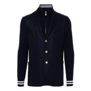 Marineblå Ull Blazer