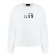 Logo Crew-neck Cotton Sweatshirt