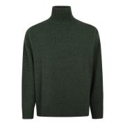 Grønn Turtleneck Strikkegenser Aw24