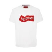 Hvit Crew-neck T-skjorte