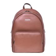 Backpack in tumbled leather