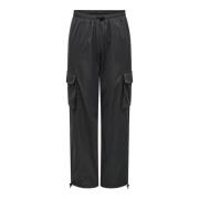 Only Onlcashi Cargo Pant WVN OS Raven | Freewear Grijs