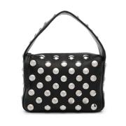 Studded Skinn Crossbody Veske