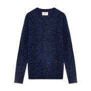 Marineblå Pullover Sweater