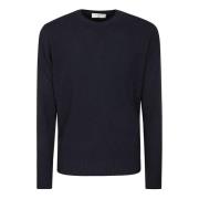 Ribbet Crewneck Ull Kasjmirgenser