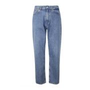 Straight Cotton Jeans for Menn