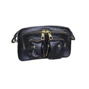 Svart og Gull Crossbody Veske