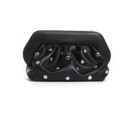 Svart Studded Clutch