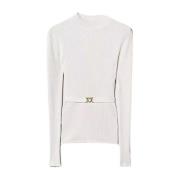 Ivory Sweaters med Lupetto Krage