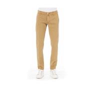 Beige Bomull Jeans & Bukser