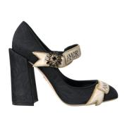 Svarte Mary Jane Pumps Sko