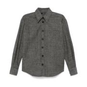 Tweed Perle Trim Skjorte