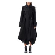 Sort Panel Trench Coat Yttertøy