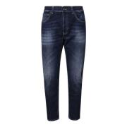 Blå Bomull Indigo Slim Jeans