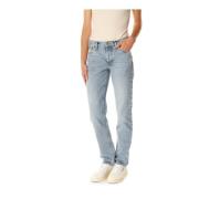 Straight Fit Jeans med lav midje