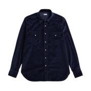 Orian Corduroy Western Shirt Navy